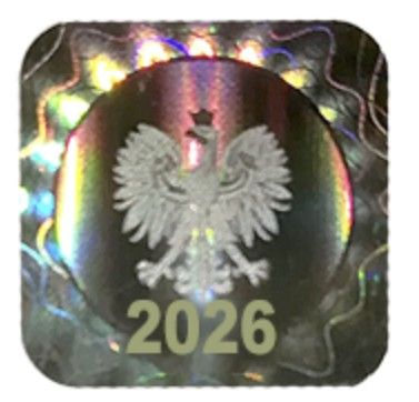 Naklejka na legitymacje szkolną 2026 model B